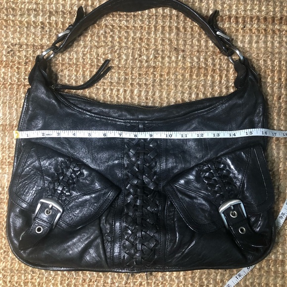 Junior Drake Leather Hobo Bag Purse - Picture 5 of 10